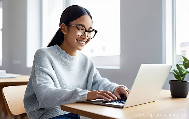 드라이버 및 펌웨어 업데이트 일정 관리 팁 - **Prompt:** A young, casually dressed person, perhaps a student or young professional, sits at a mod...